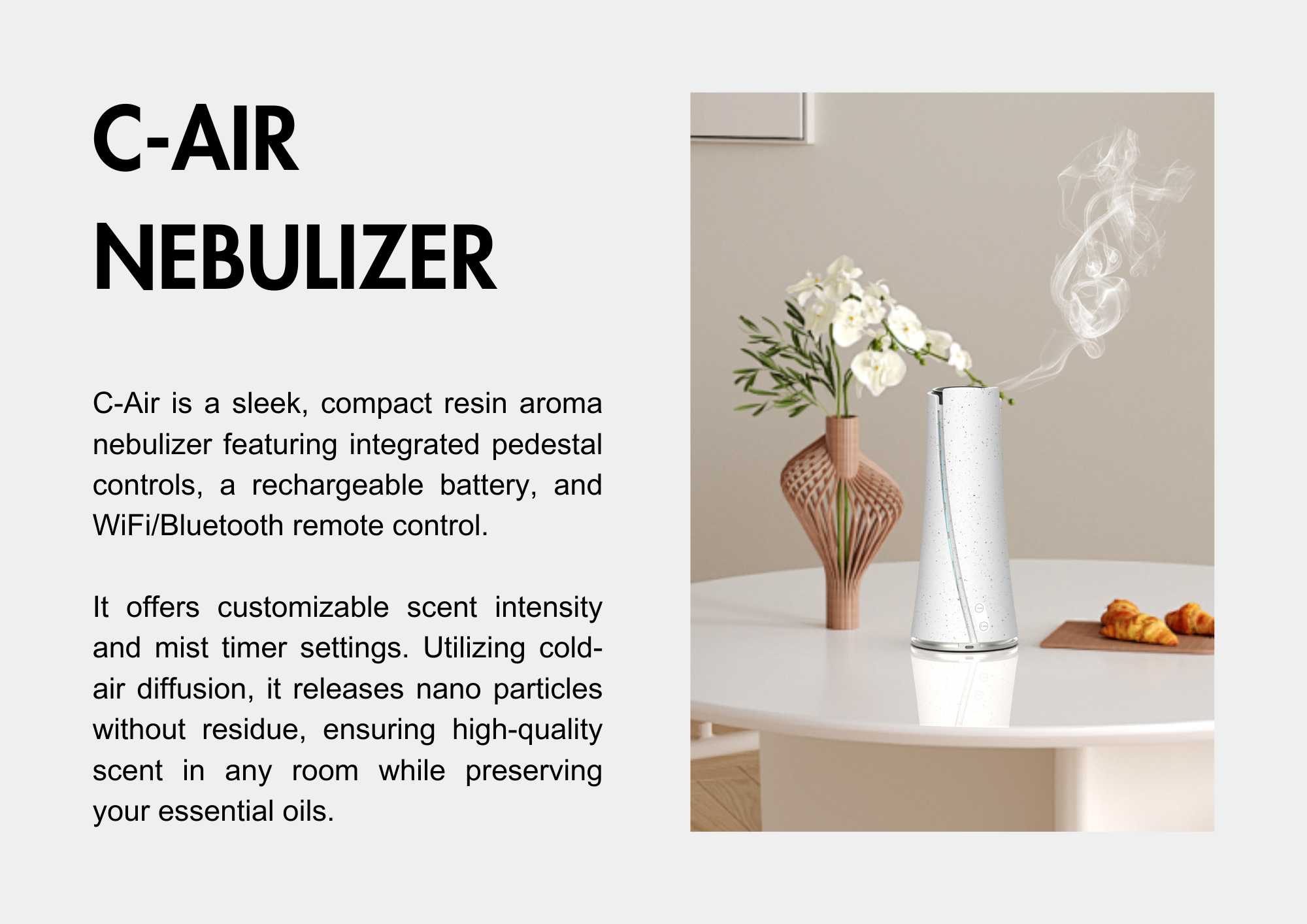 C-Air Waterless Scenting Bluetooth App Setting (+- 1000 Sqft )