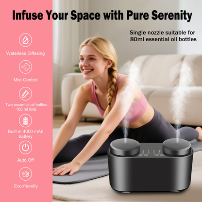 Double Nozzle Rechargeable Battery Portable Waterless
