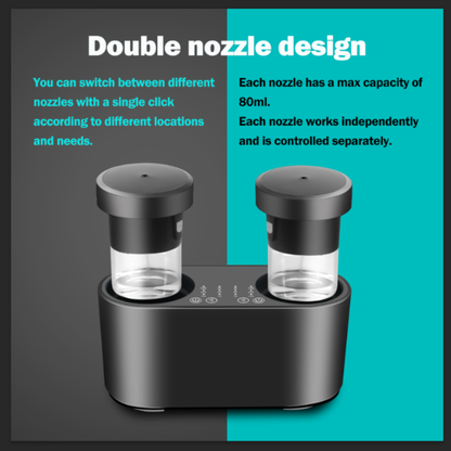 Double Nozzle Rechargeable Battery Portable Waterless
